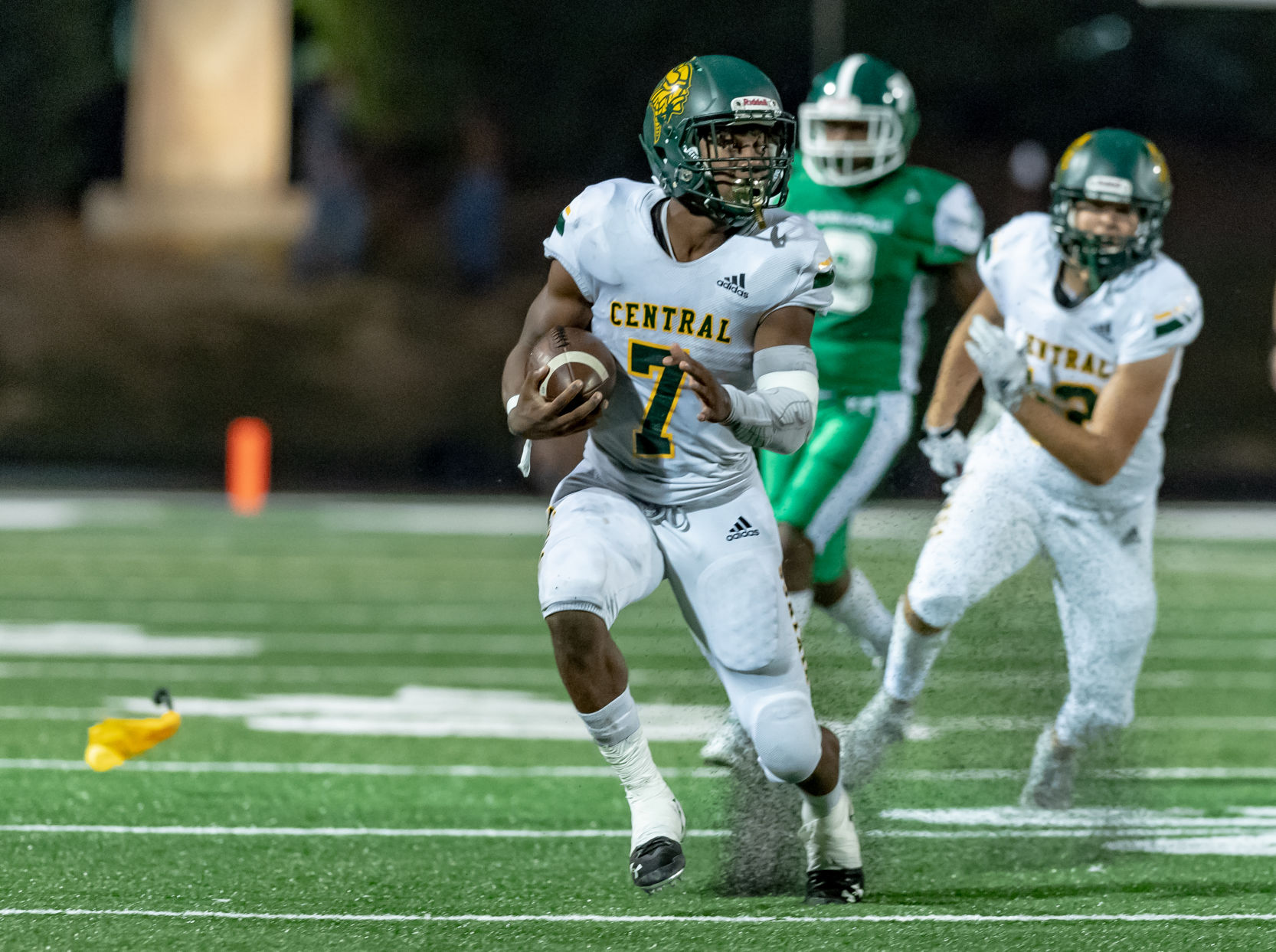 Friday night high school football action
